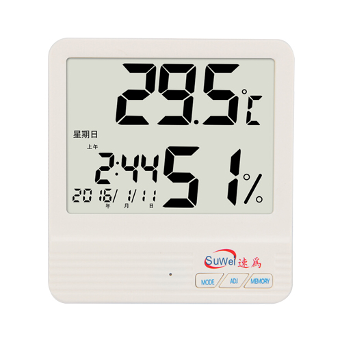 速为SW108温湿度计电子家用高精度温湿度表婴儿房温湿度计壁挂式