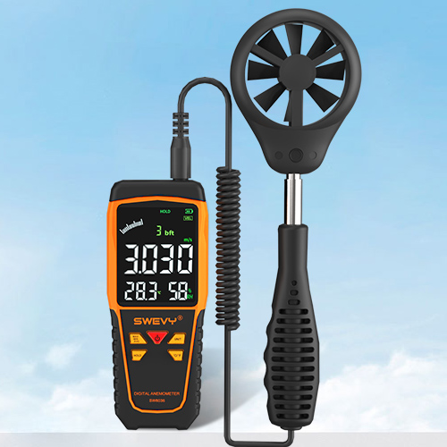 速为SW6036风速仪风速计手持式高精度数字测风仪叶轮式风速风量测试仪