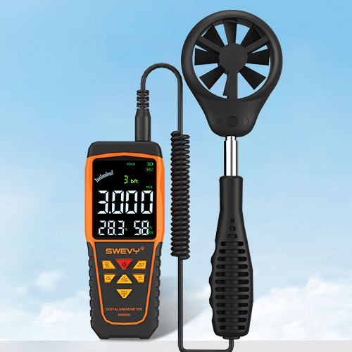速为SW6056风速仪风速计手持式高精度数字测风仪叶轮式风速风量测试仪